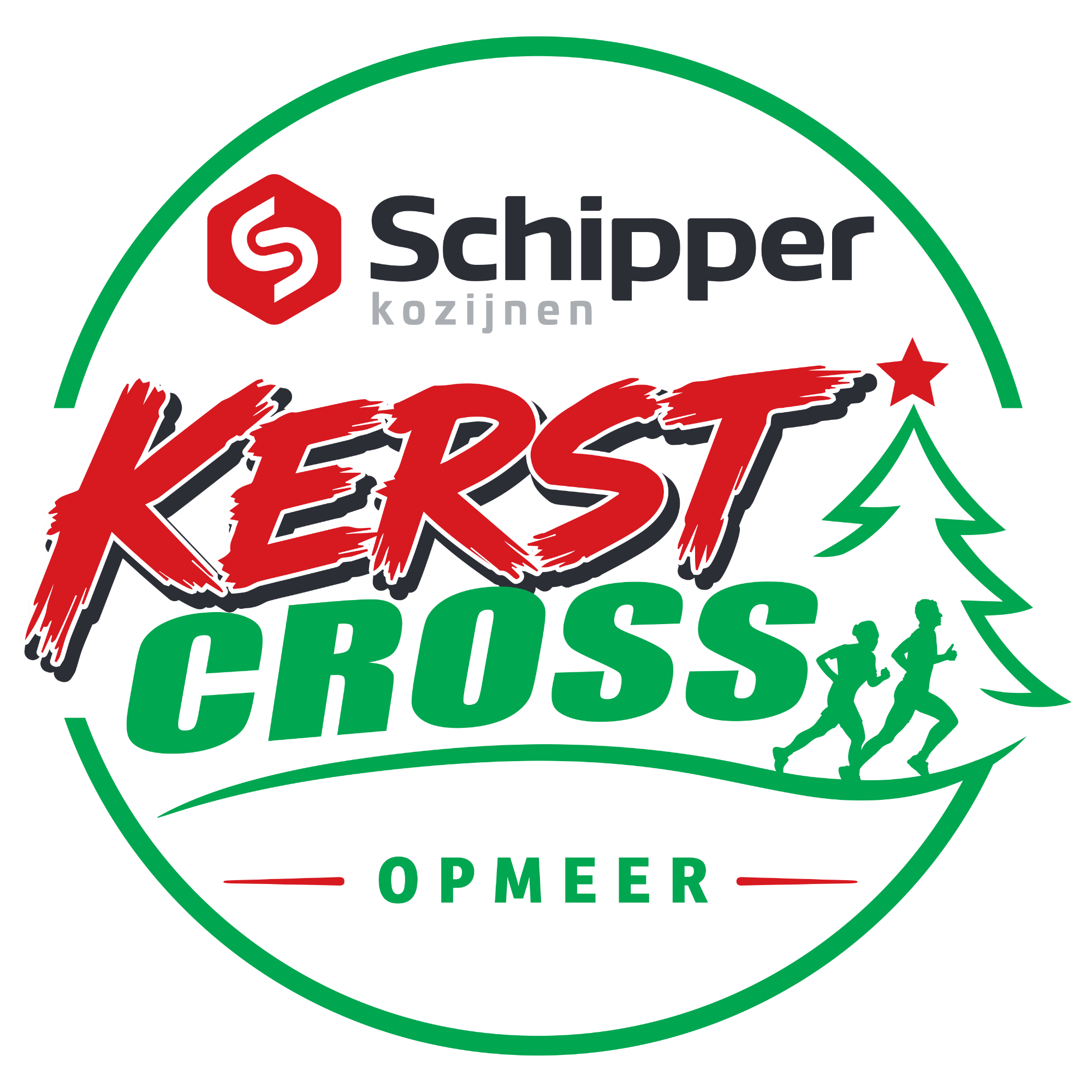 Kerstcross Opmeer logo